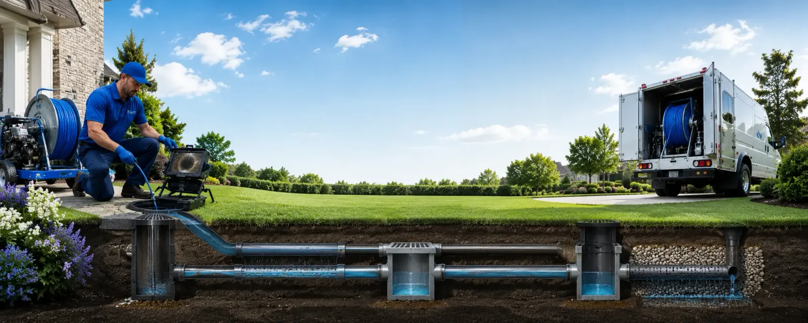 Outdoor drain cleaning information for Hope Mills, NC